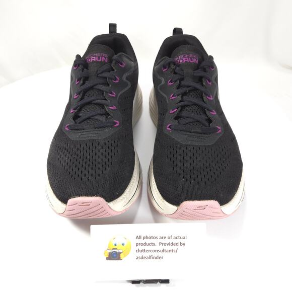 Skechers Go Run Athletic Running Lace Up Shoe Womens Size 9 129601W Black - Picture 2 of 9